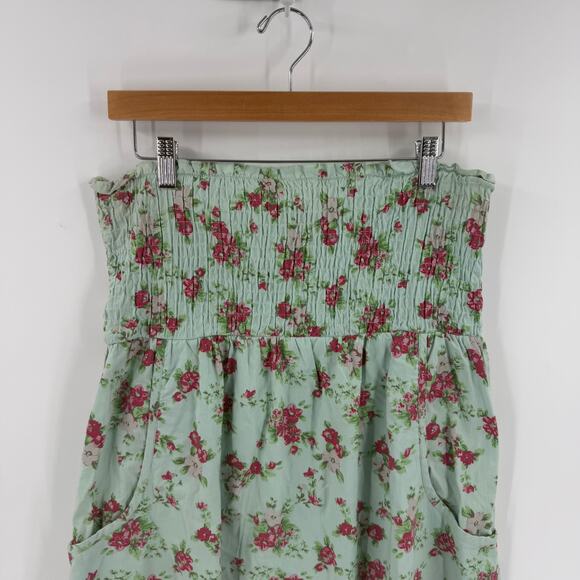 Wet Seal Y2K Floral Smocked Tube Dress with Pockets Size XL Description: - Picture 5 of 9